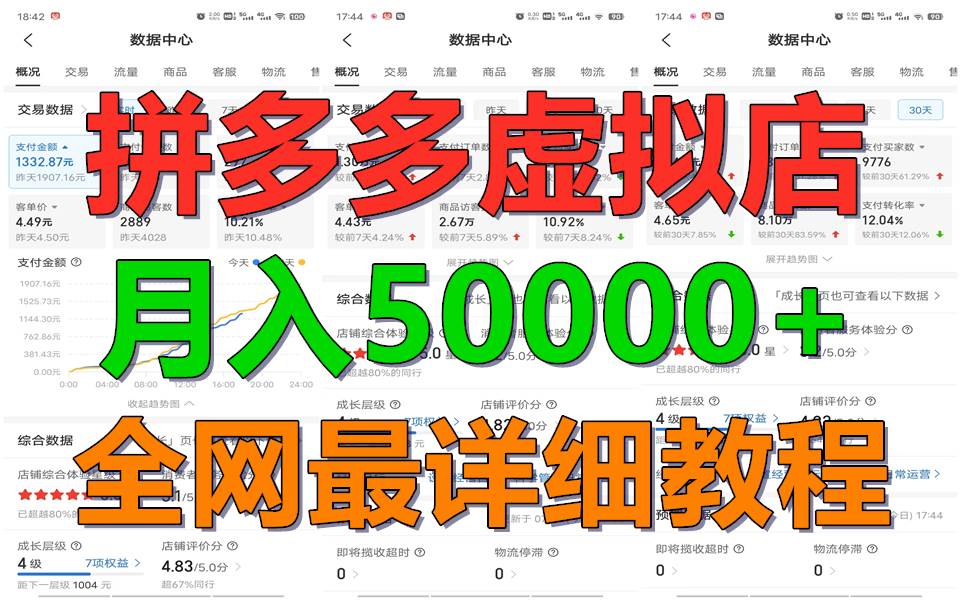 拼多多虚拟电商训练营月入50000+你也行，暴利稳定长久，副业首选插图