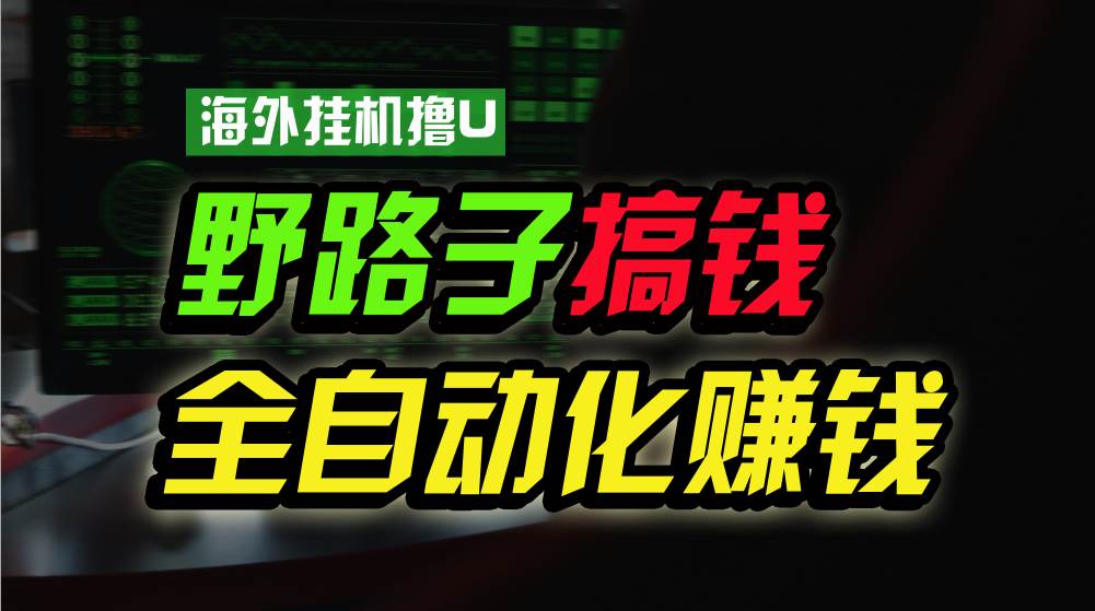 海外挂机撸U新平台，日赚8-15美元，全程无人值守，可批量放大，工作室内部项目！插图