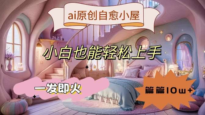 ai原创治愈小屋，小白也能轻松上手，一发即火，篇篇10w+【揭秘】插图