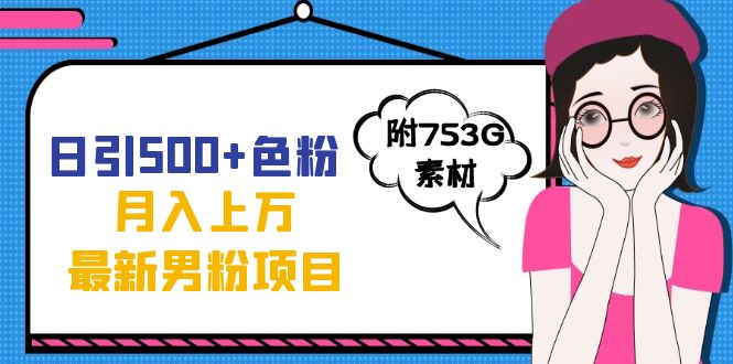 日引500+色粉轻松月入上万九月份最新男粉项目（附753G素材）插图