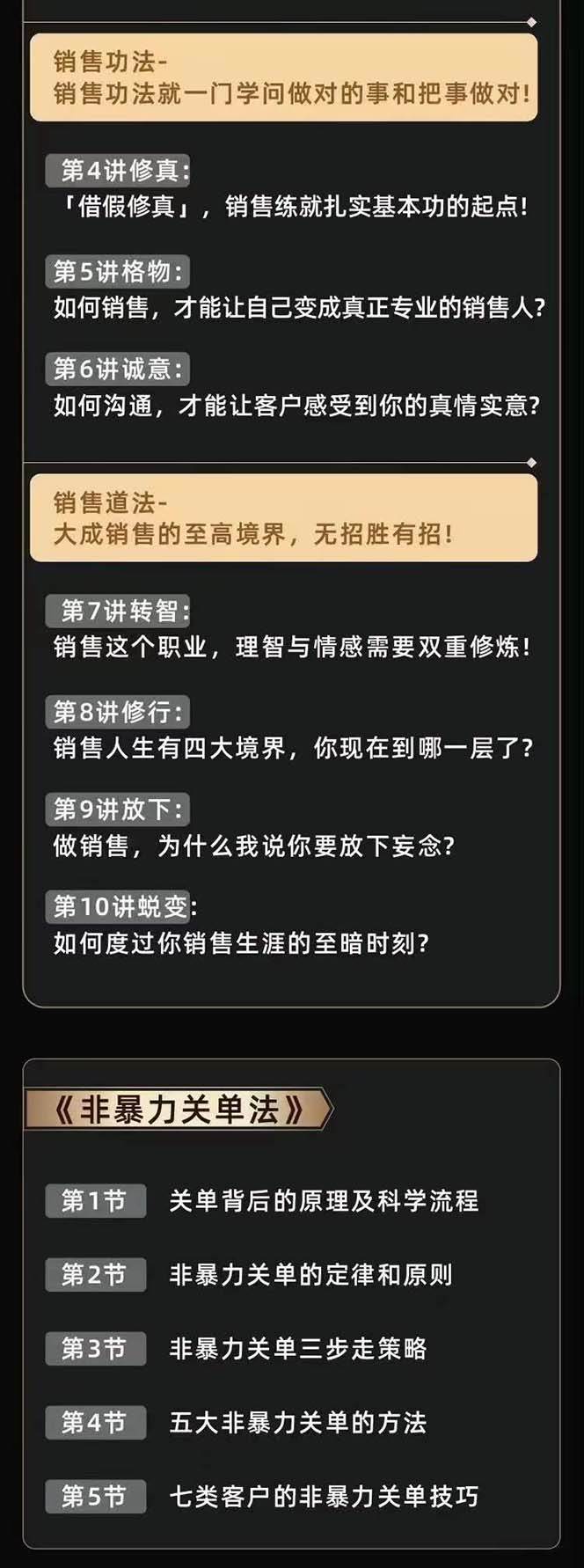 （10799期）从小新手到销冠 三合一速成：销售3法+非暴力关单法+销售系统挖需课 (27节)插图3