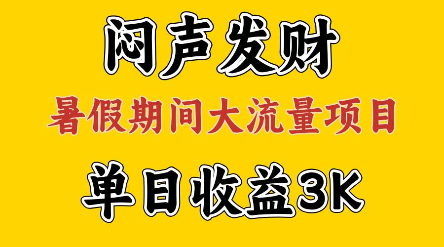 （11558期）闷声发财，假期大流量项目，单日收益3千+ ，拿出执行力，两个月翻身插图