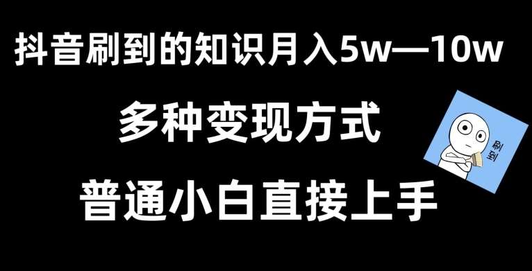 抖音刷到的知识，每天只需2小时，日入2000+，暴力变现，普通小白直接上手【揭秘】插图