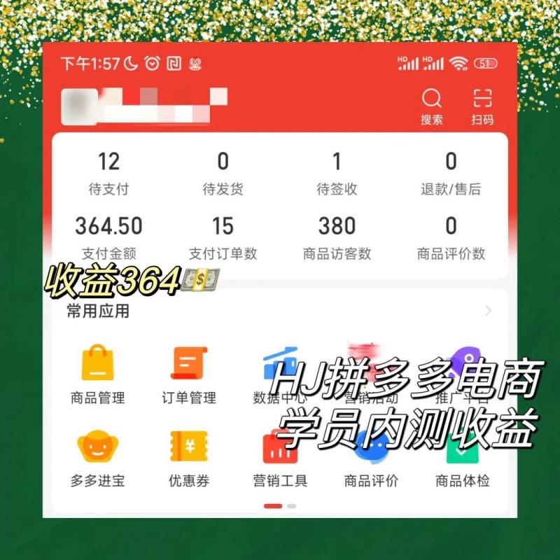 2023拼多多电商项目，稳定一天300～3000+，门槛低，出单快，一部手机即可完成插图2