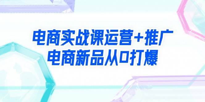 （9313期）电商实战课运营+推广，电商新品从0打爆（99节视频课）插图