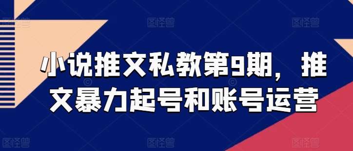 小说推文私教第9期，推文暴力起号和账号运营插图