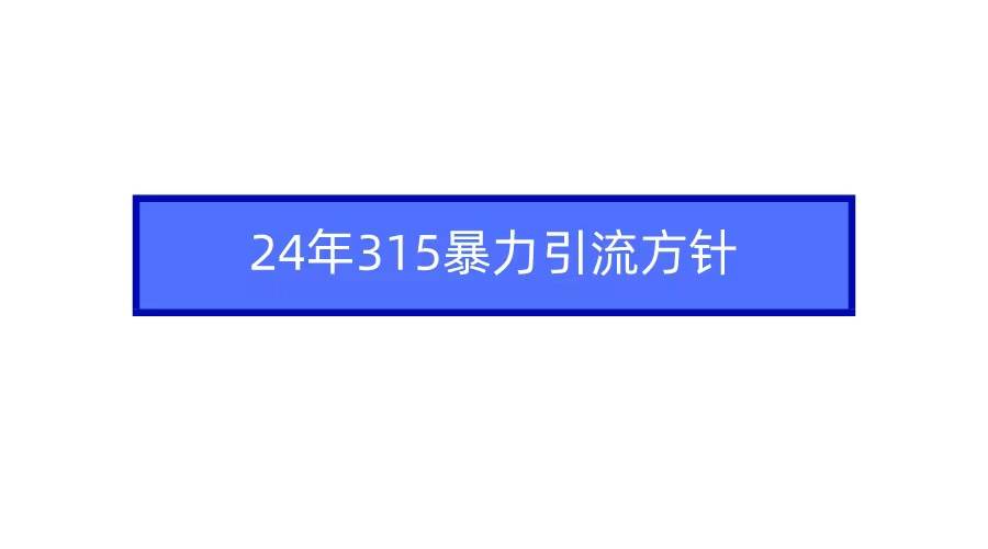 2024年自媒体爆款视频制作，快速涨粉暴力引流方针！插图