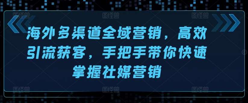 海外多渠道全域营销，高效引流获客，手把手带你快速掌握社媒营销插图