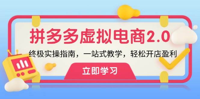 （12453期）拼多多 虚拟项目-2.0：终极实操指南，一站式教学，轻松开店盈利插图