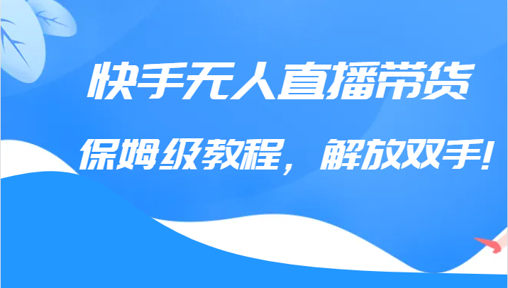 快手无人直播带货保姆级教程，解放双手（教程+软件）插图