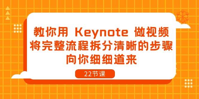 （10610期）教你用 Keynote 做视频，将完整流程拆分清晰的步骤，向你细细道来-22节课插图