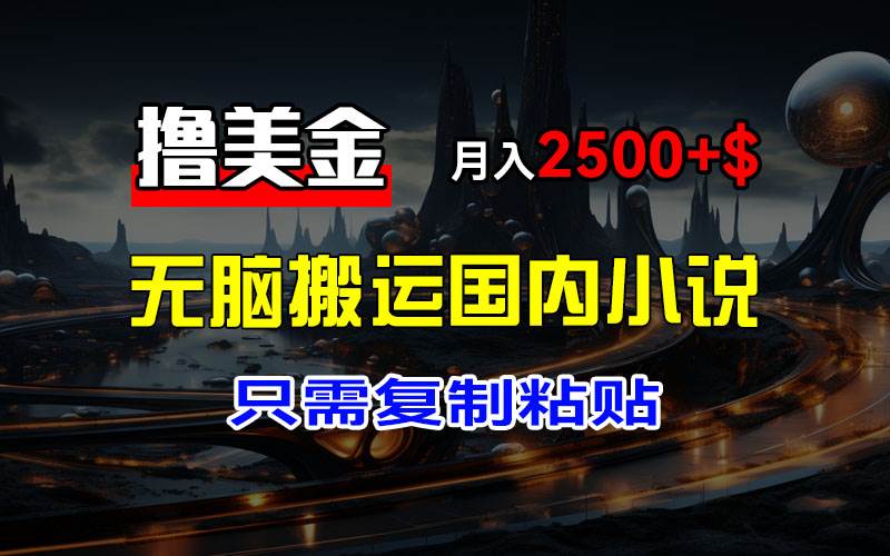 （12303期）最新撸美金项目，搬运国内小说爽文，只需复制粘贴，稿费月入2500+美金…插图