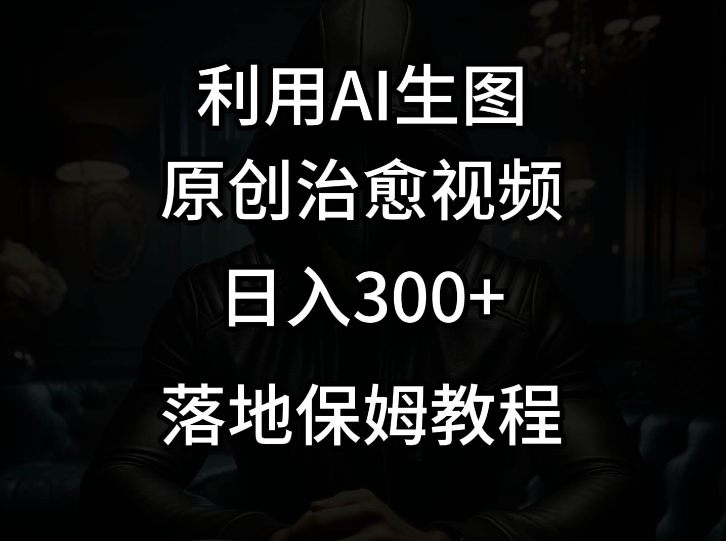 抖音最新爆款项目，治愈视频，仅靠一张图日入300+插图