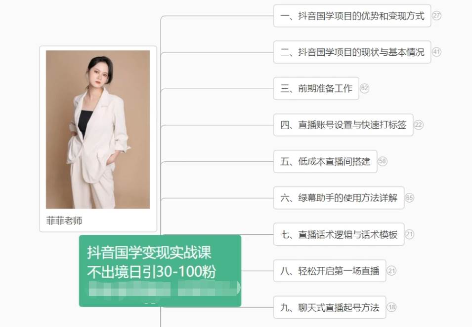 抖音国学变现项目：不出境日引30-100粉实战课程插图