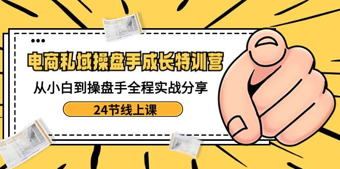 （8723期）电商私域-操盘手成长特训营：从小白到操盘手全程实战分享-24节线上课插图