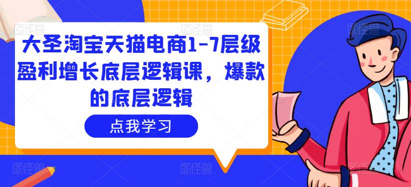 大圣淘宝天猫电商1-7层级盈利增长底层逻辑课，爆款的底层逻辑插图