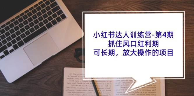 （11837期）小红书达人训练营-第4期：抓住风口红利期，可长期，放大操作的项目插图