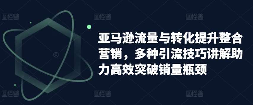 亚马逊流量与转化提升整合营销，多种引流技巧讲解助力高效突破销量瓶颈插图