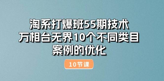 （10996期）淘系打爆班55期技术：万相台无界10个不同类目案例的优化（10节）插图