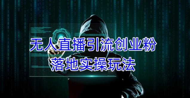 外面收费3980的无人直播引流创业粉落地实操玩法，单日引100+精准创业粉插图