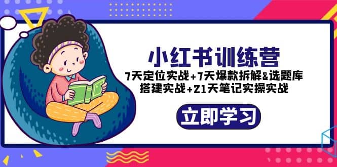 小红书训练营：7天定位实战+7天爆款拆解+选题库搭建实战+21天笔记实操实战插图