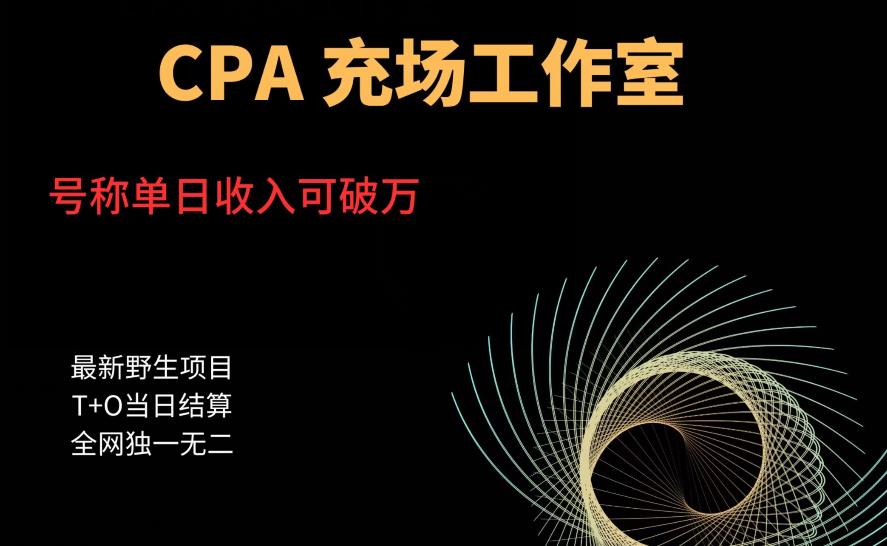 cpa充场工作室，号称单日收入10000+（揭秘）插图