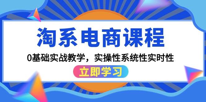 （9704期）淘系电商课程，0基础实战教学，实操性系统性实时性（15节课）插图