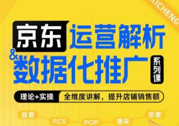 京东运营解析与数据化推广系列课，全维度讲解京东运营逻辑+数据化推广提升店铺销售额插图