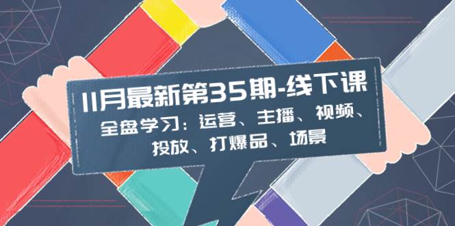 （8314期）11月最新-35期-线下课：全盘学习：运营、主播、视频、投放、打爆品、场景插图