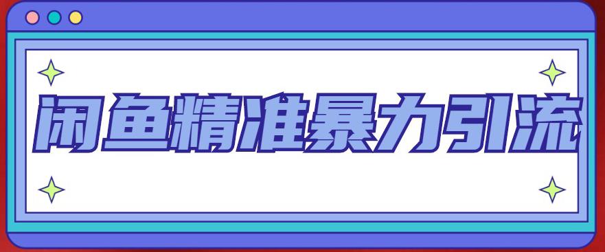 闲鱼精准暴力引流全系列课程，每天被动精准引流100+粉丝插图