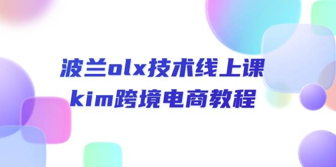 （10967期）波兰olx 技术线上课，kim跨境电商教程插图