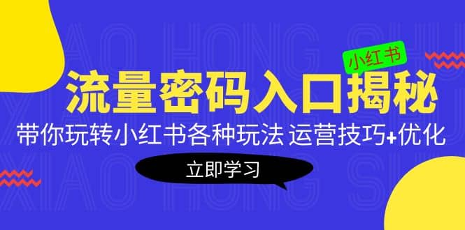 小红书流量密码入口揭秘：带你玩转小红书各种玩法 运营技巧+优化插图