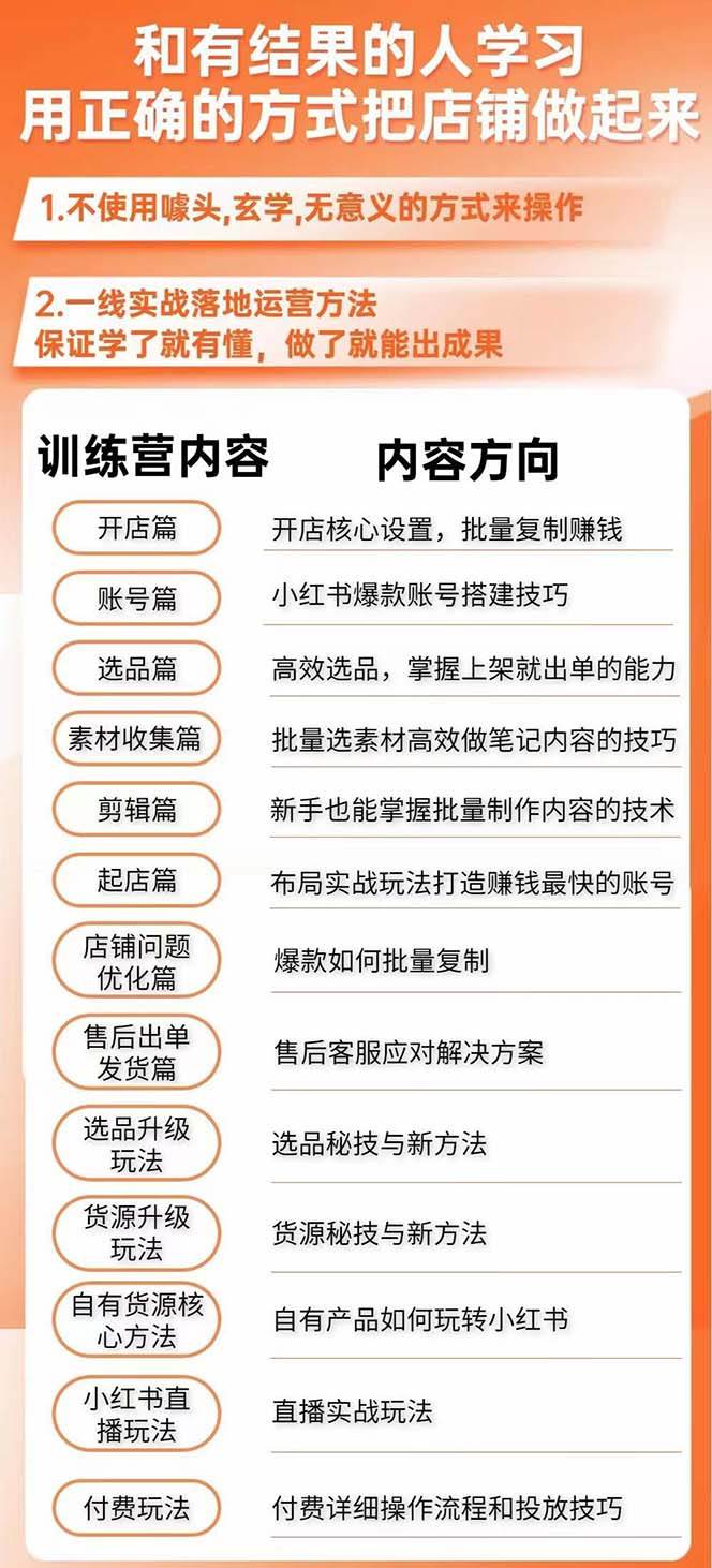 新个体·搞钱-小红书训练营：实战落地运营方法，抓住搞钱方向，每月多搞2w+插图1