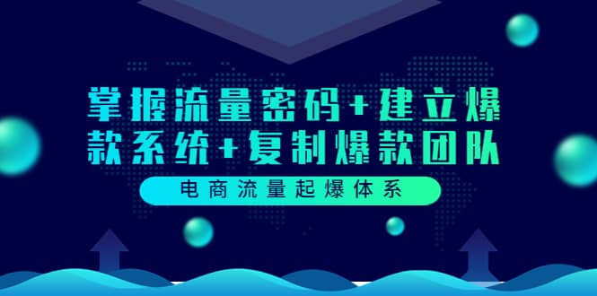 电商流量起爆体系：掌握流量密码+建立爆款系统+复制爆款团队（价值599）插图