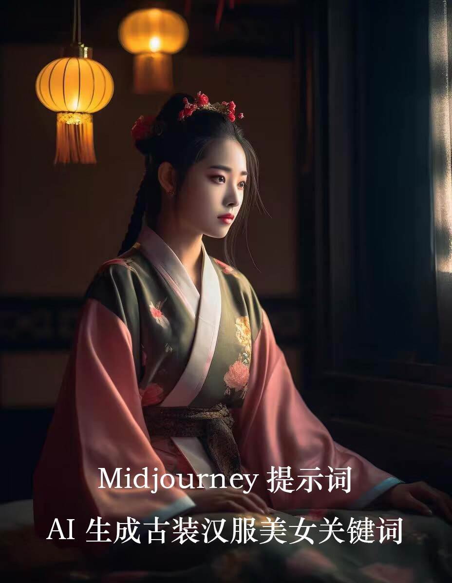 （8814期）Midjourney关键词-AI生成中国风古装汉服美女人像提示关键词插图1