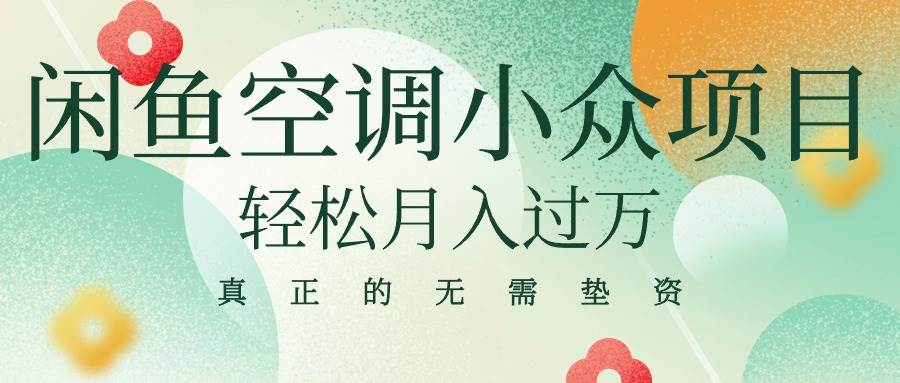 （10525期）闲鱼卖空调小众项目 轻松月入过万 真正的无需垫资金插图