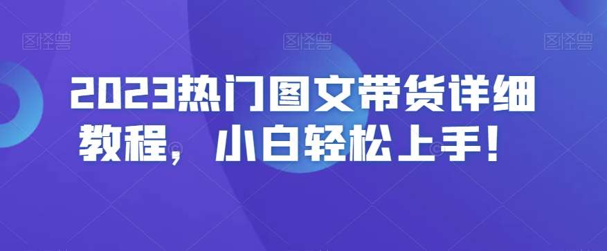 2023热门图文带货详细教程，小白轻松上手！插图