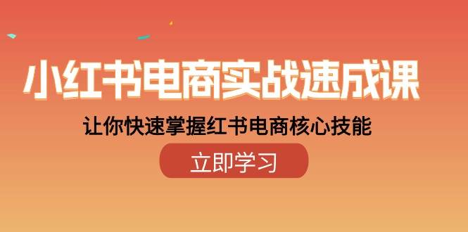 小红书电商实战速成课，让你快速掌握红书电商核心技能（28课）插图