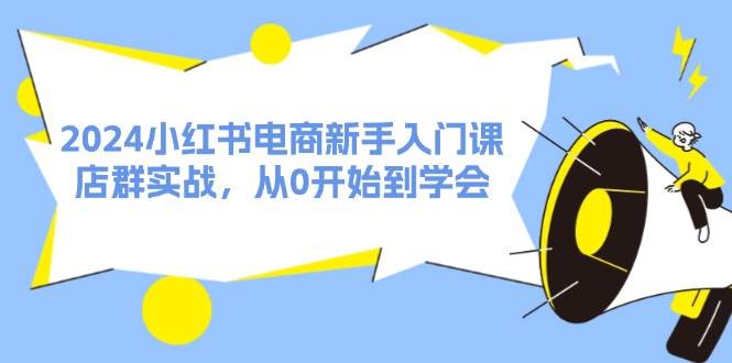 （11988期）2024小红书电商新手入门课，店群实战，从0开始到学会（31节）插图