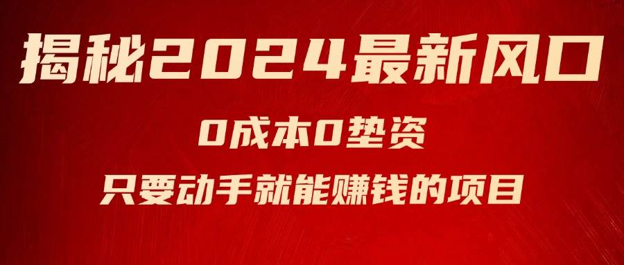 （11727期）揭秘2024最新风口，0成本0垫资，新手小白只要动手就能赚钱的项目—空调插图