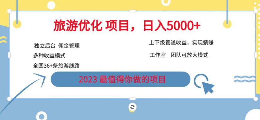 7.22旅游项目最新模式，独立后台+全国35+线路，日入5000+【揭秘】插图