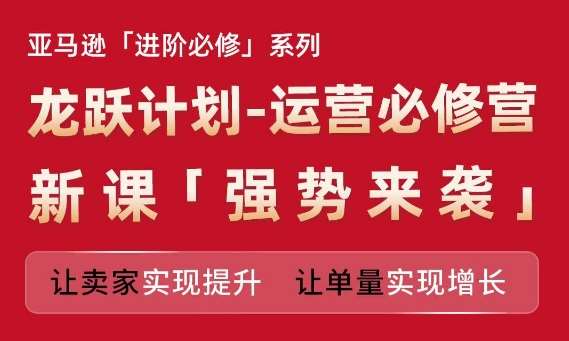 亚马逊进阶必修系列，龙跃计划-运营必修营新课，让卖家实现提升 让单量实现增长插图