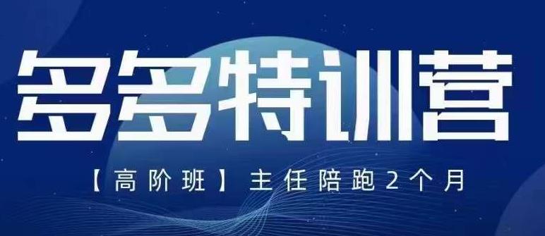 纪主任·5月最新多多特训营高阶班，玩法落地实操，多多全掌握插图