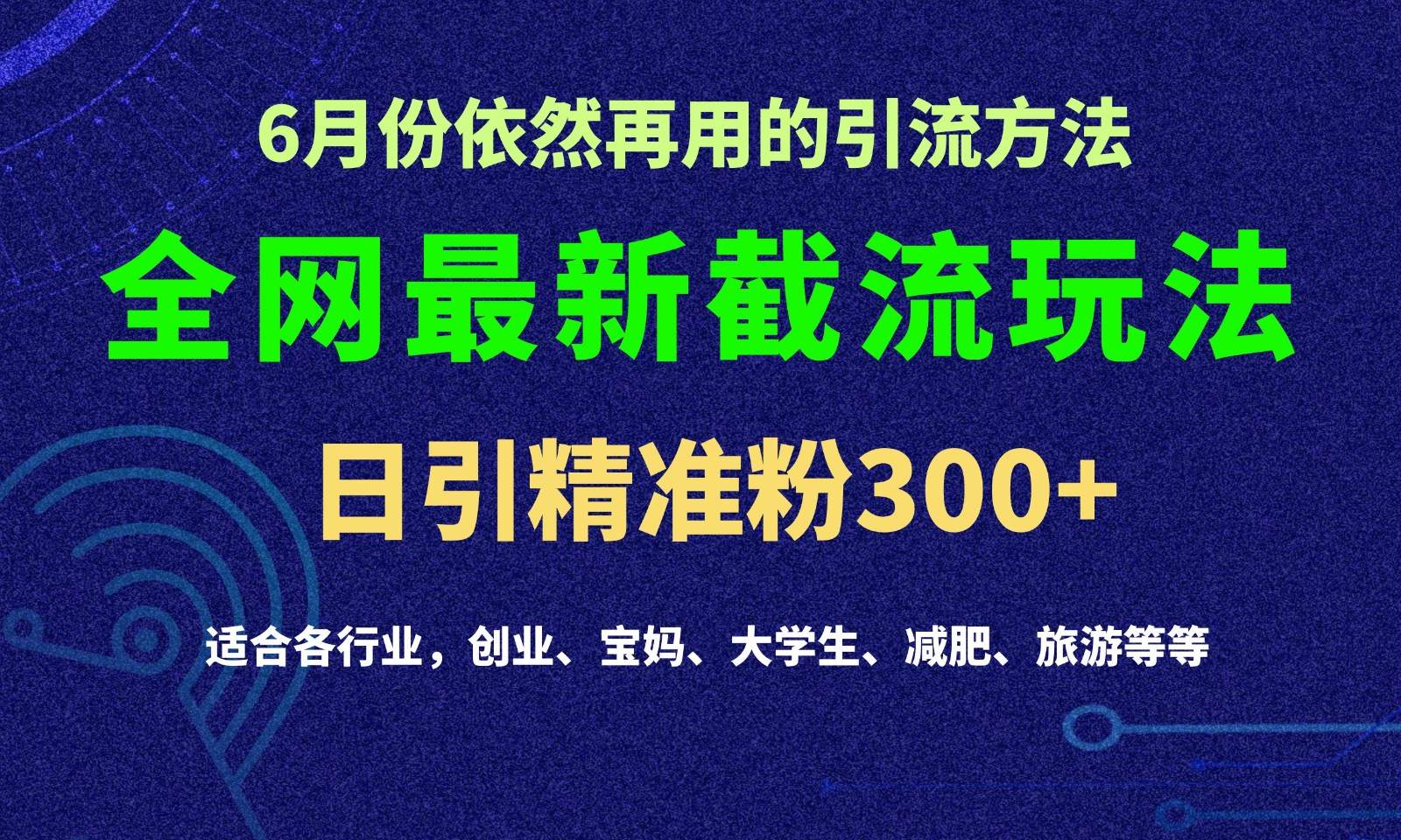 2024全网最新截留玩法，每日引流突破300+插图