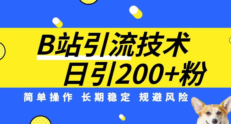 B站引流技术：每天引流200精准粉，简单操作，长期稳定，规避风险插图